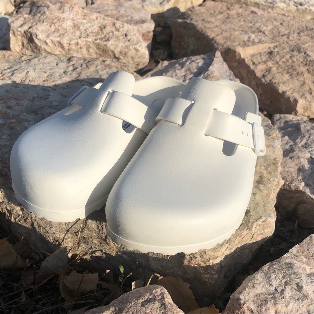 EVA White Birkenstock Boston Clogs 39/8/9